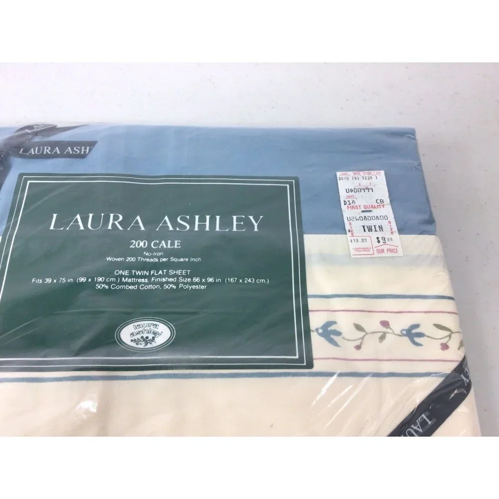 Laura Ashley Twin Flat Bed Sheet NEW